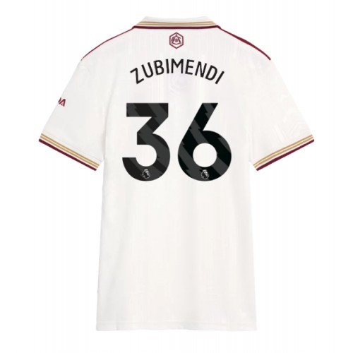 Arsenal Martin Zubimendi #36 Replika Tredjetrøje Dame 2025-26 Kortærmet Arsenal Martin Zubimendi #36 Replika Tredjetrøje Dame 2025-26 Kortærmet